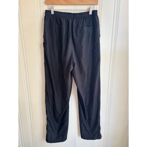 Vintage Adidas 3 Stripe Windbreaker Track Pants Black Mens Large Y2K Soccer - Picture 2 of 8